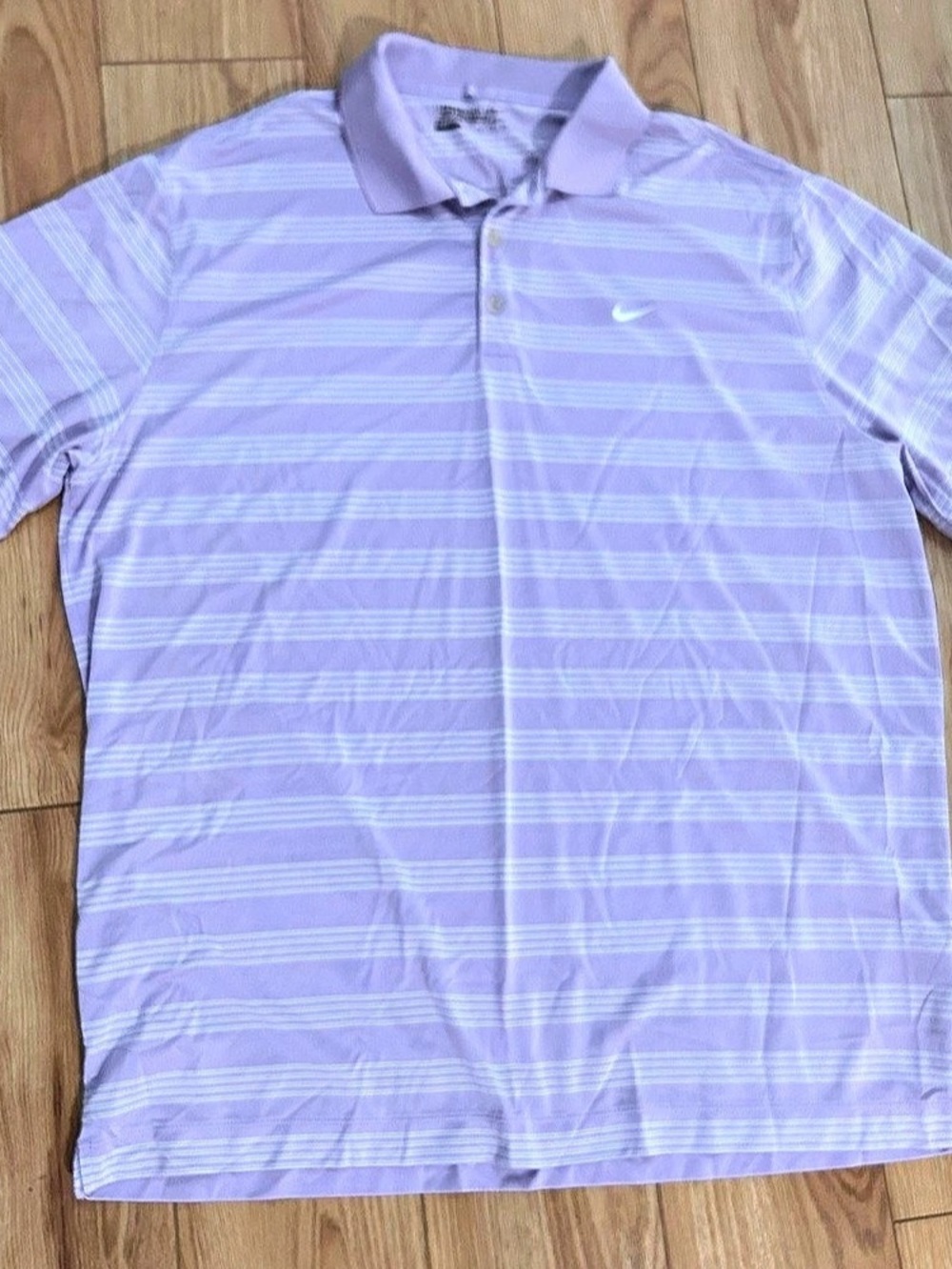 Nike Golf Tour Performance Striped Golf Polo Purple XXL